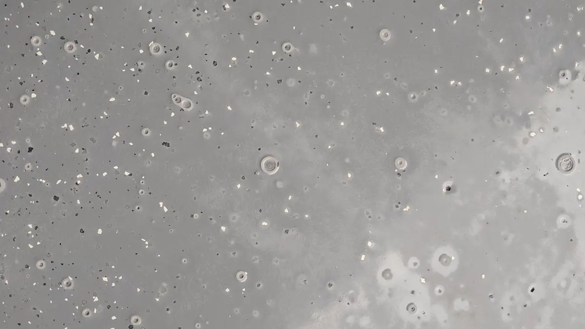 Blistered or bubbling epoxy