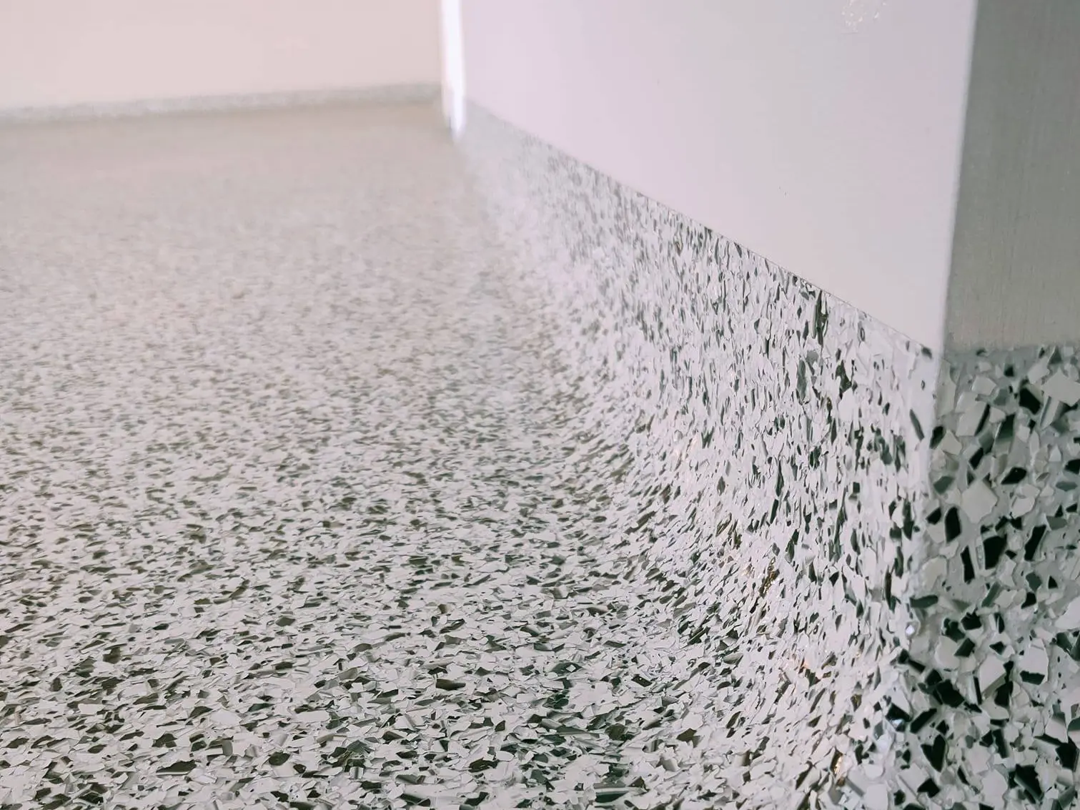Epoxy flooring with coving
