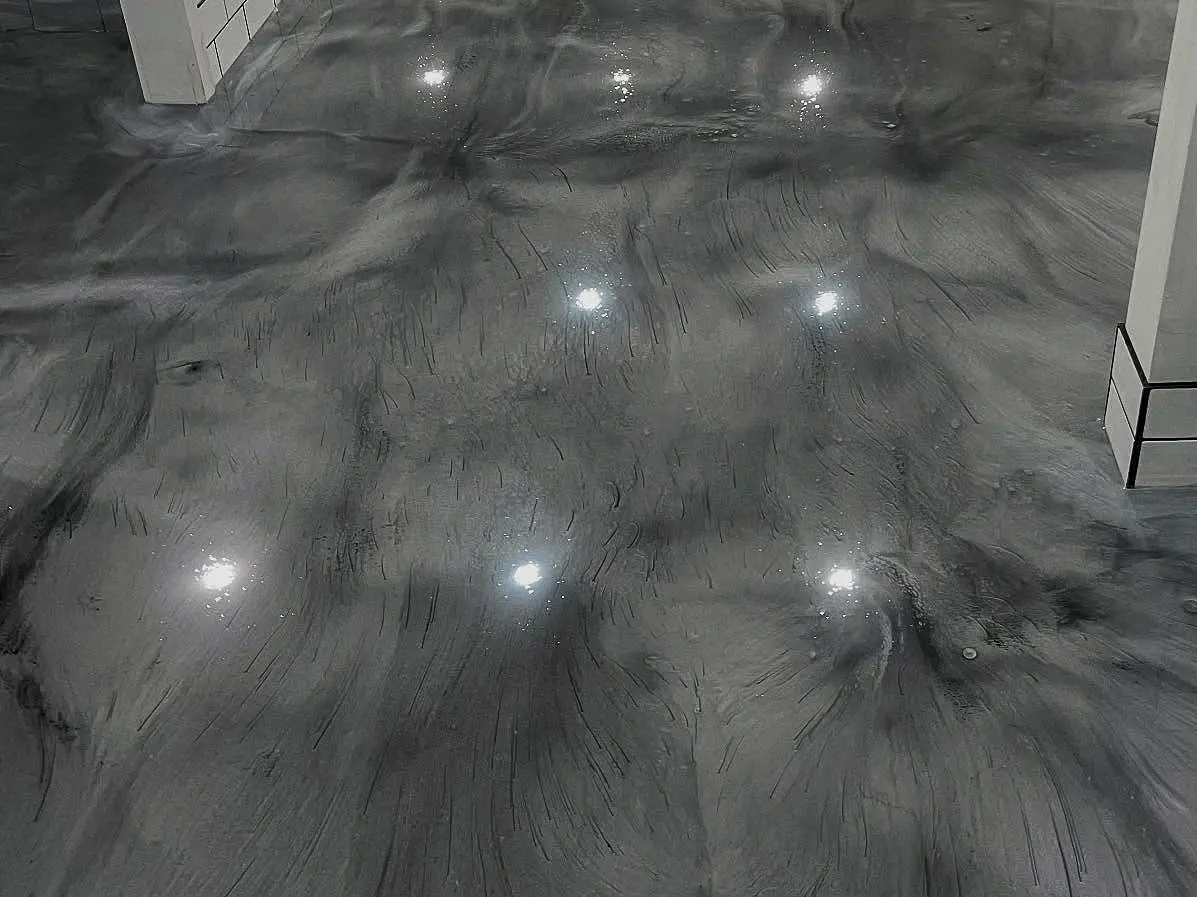 Metallic Marble dark floor