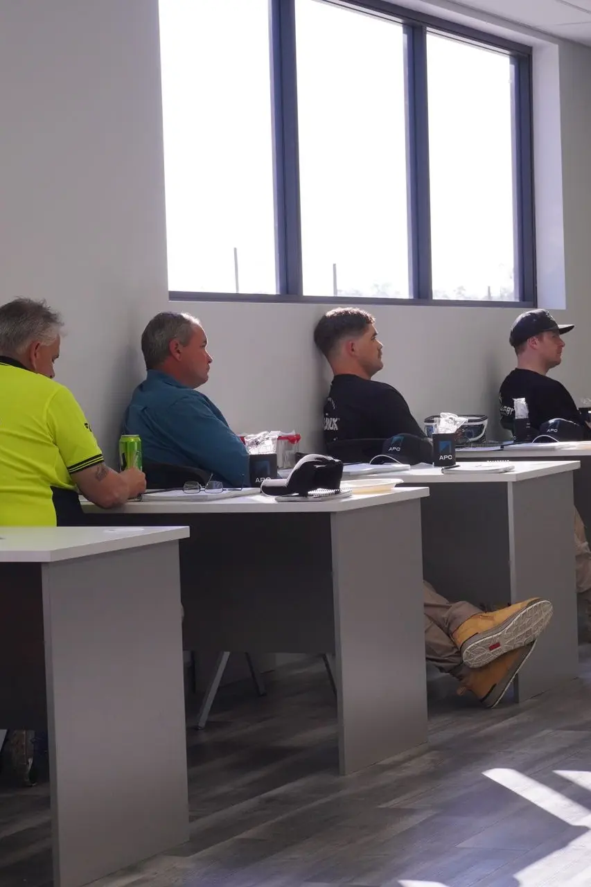 Commercial Epoxy Training classroom theory session