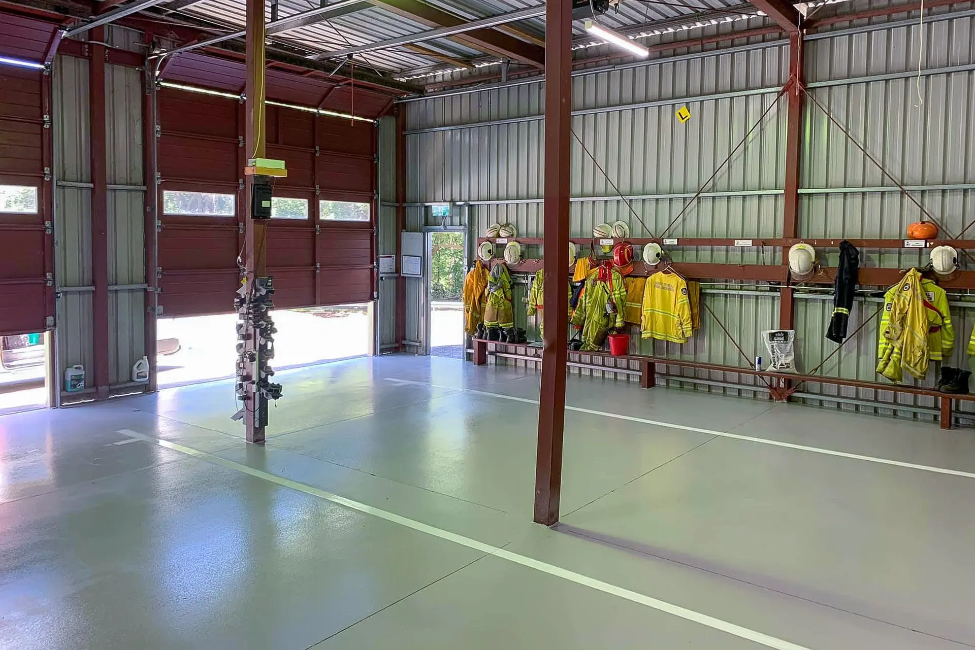 Firefighting station in Pipeline Grey