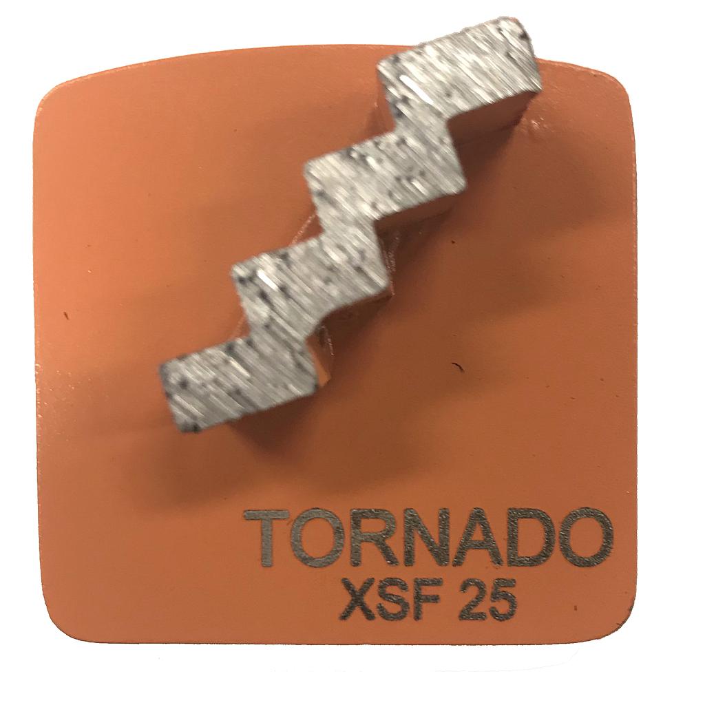 9pk 25 Grit Orange Step Single Seg