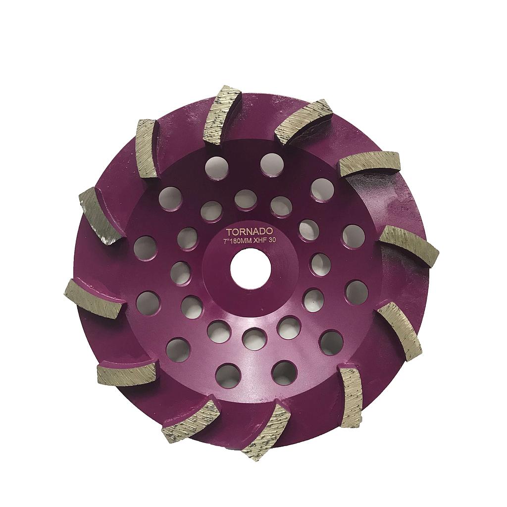 30 Grit Purple 7" 180mm x 12 Seg Cup Wheel