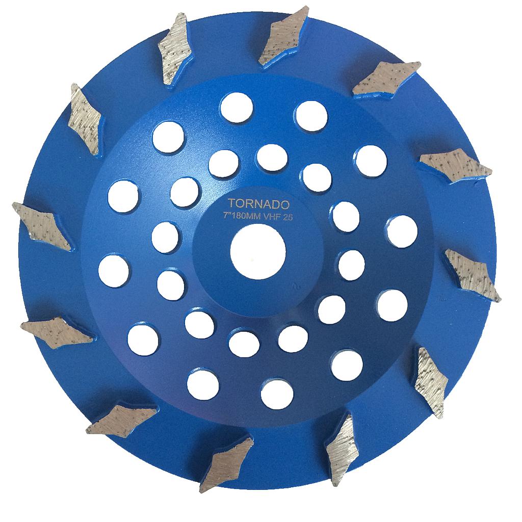 25 Grit Blue 7" 180mm x 12 Diamond Seg