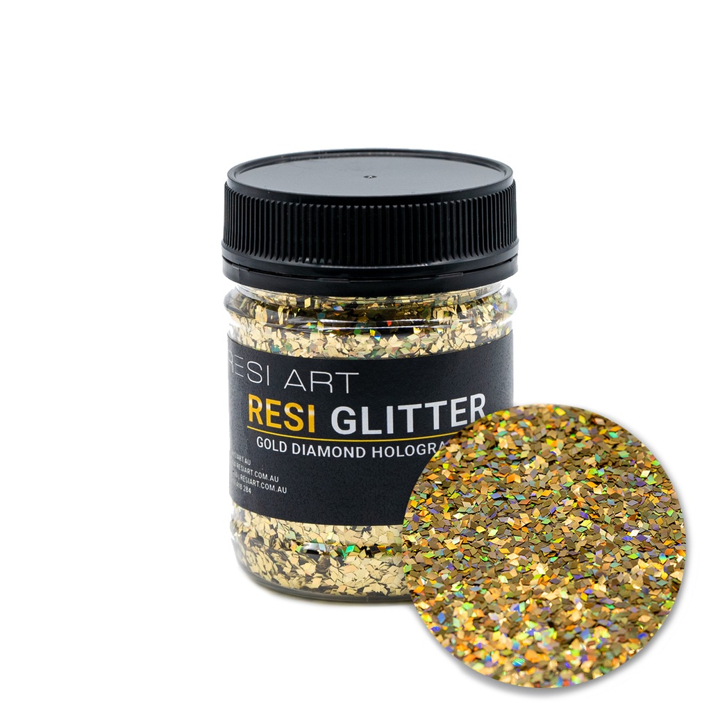 Gold Diamond Holographic Resi Glitter 100g