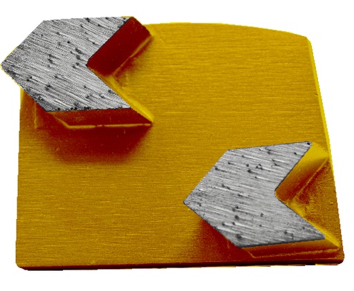 [ARROWHFD] 9pk 25 Grit Yellow Arrow Double Seg
